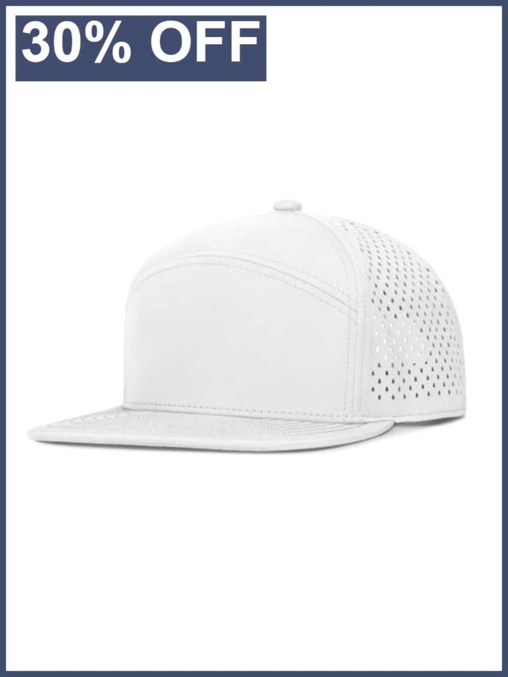XXL Snapback Hat Flat Bill Performance Golf Running Cap Men Women